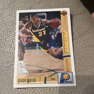 Reggie miller 1991 upper deck card